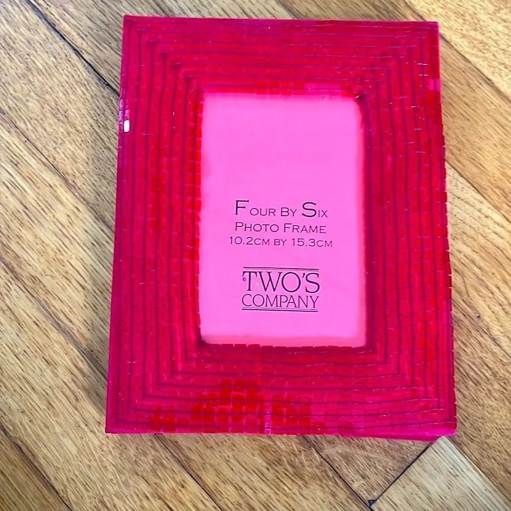 Red sequins photo Frame 💋